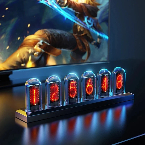 Rgb nixie tube clock - nixie, glows