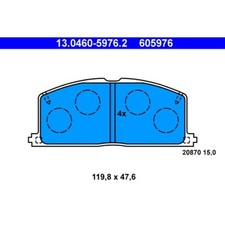 Ate 0460 5976 brake pad - 13.0460-5976.2,