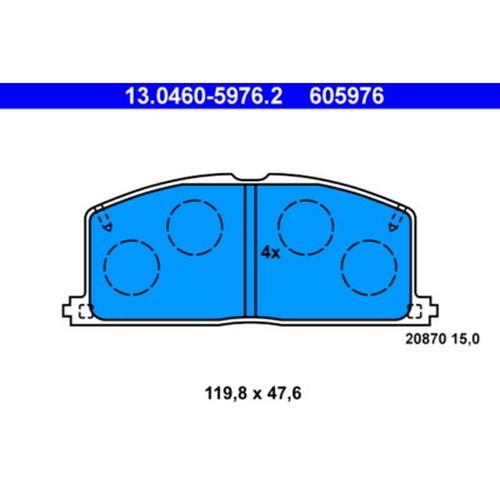Ate 0460 5976 brake - brake, pad