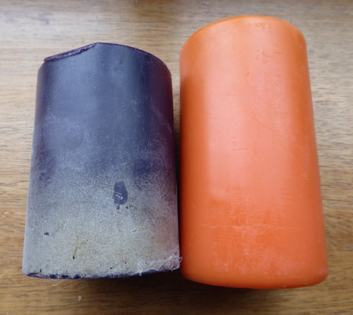 Two scented pillar candles - scented,