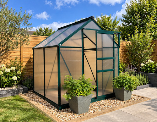 6x4ft aluminium greenhouse - 6x4ft,
