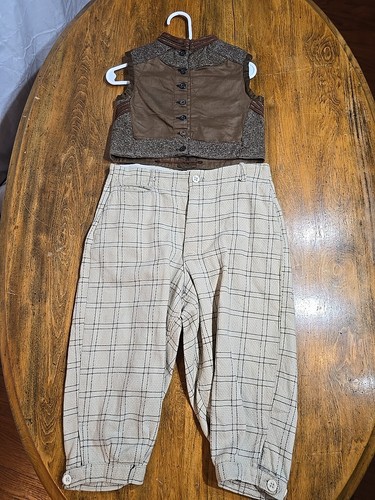 Antique children linen golf - children,