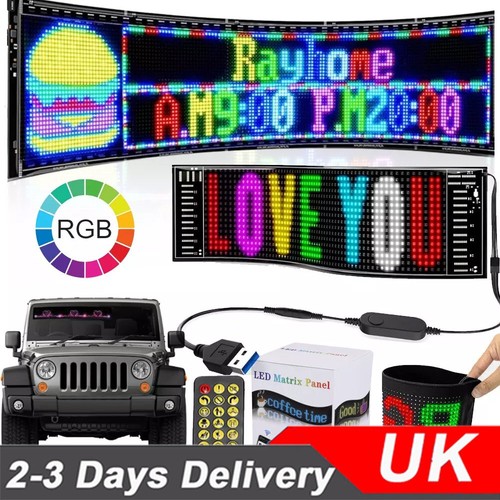 App programmable car led sign - app,