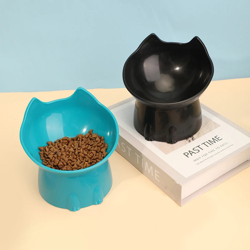 Elevated cat feeding - cat,