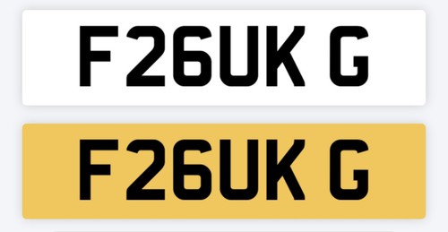 Private number plate - f*ck, g