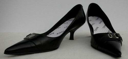 Ravel black leather shoes - black, uk