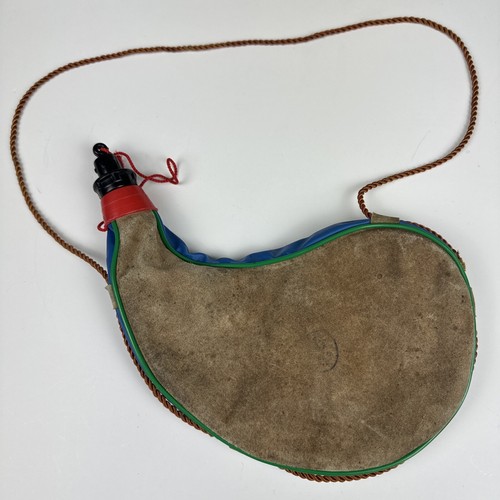 Vintage suede bladder canteen - vintage,
