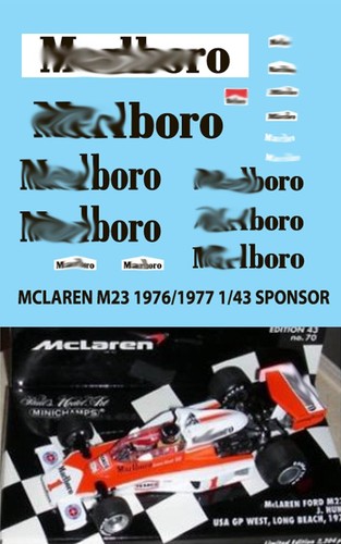 Decals for mclaren m23 - for,