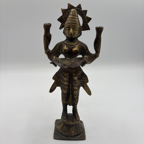 Vintage brass indian goddess - brass,