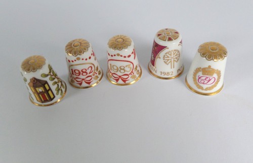 Spode china thimbles christmas - spode,