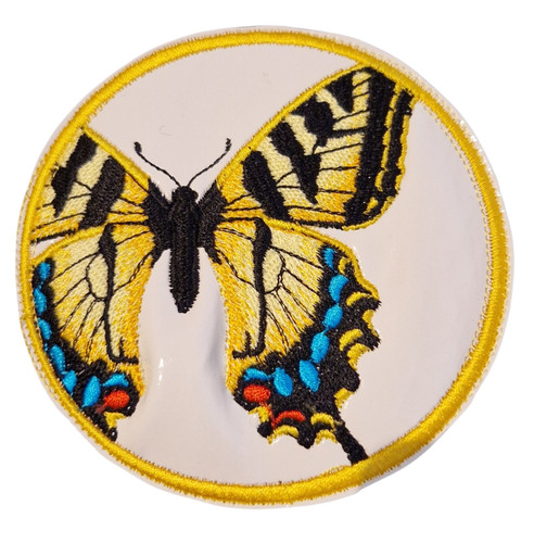 Embroidered butterfly tiger - embroidered,