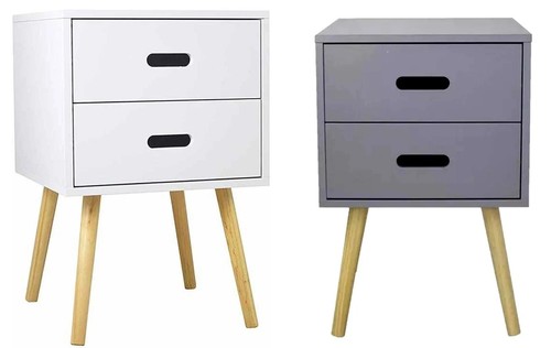 Modern wooden bedside table - modern,