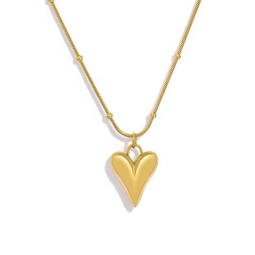 18k gold plated - gold, heart