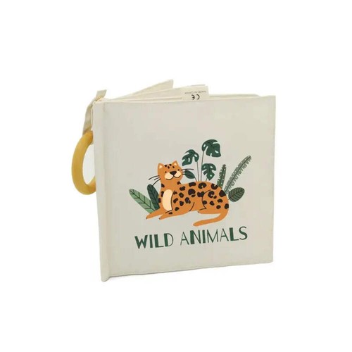 Wild animals baby fabric book - fabric,