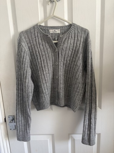 Girls grey cable knit - h&m,