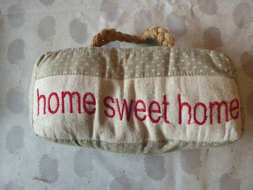 Home sweet door stop - home,
