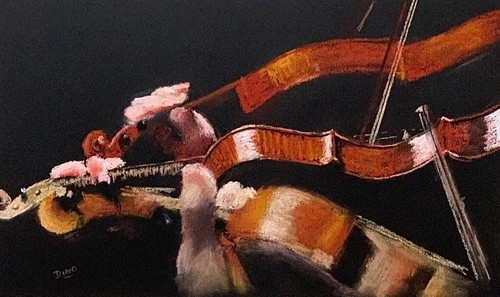 Original oil pastel paintings