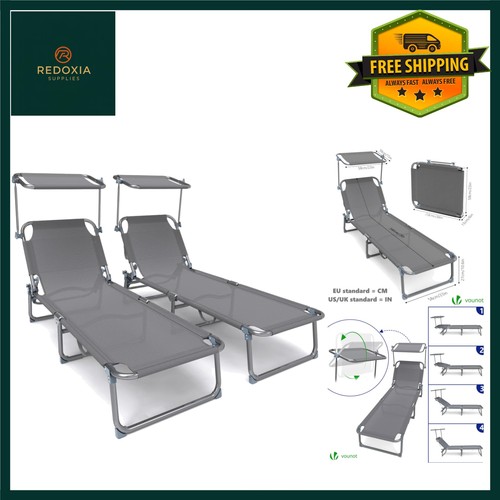 Folding sun loungers - folding,