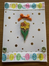 Handmade happy easter card - handmade,