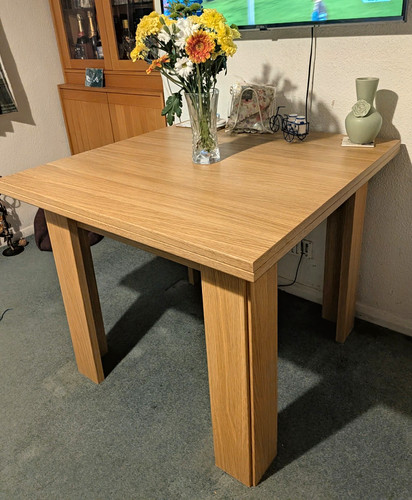 Rectangular wood grain dining - wood,