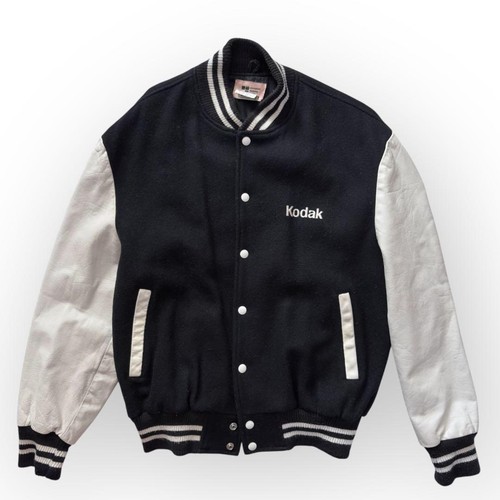 Kodak leather varsity jacket - kodak,
