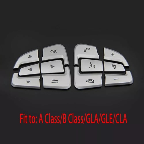 Steering wheel button silver - wheel,