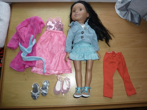 Design friend doll black - a,