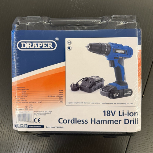 Draper cdh18vli 18v ion - draper, li-ion