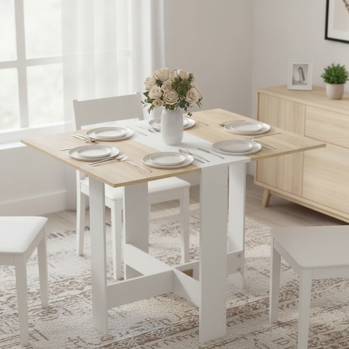 Wooden folding dining table - dining,