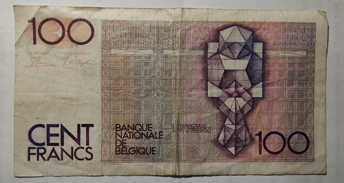 Belgium banknote 100 francs