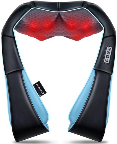 Heated neck back massager - back,