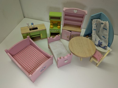 Toy van wooden dolls - toy,