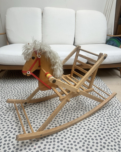 Vintage wooden rocking - wooden, horse