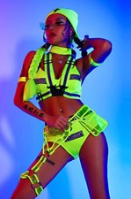 Neon body harness green - body,