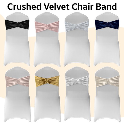 Crushed velvet chair - velvet, band
