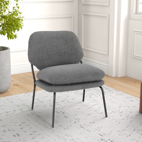 Armless accent chair - accent, bedroom