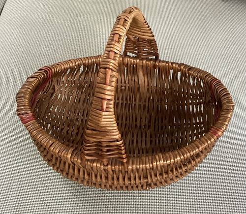 Vintage 50s woven wicker - woven,