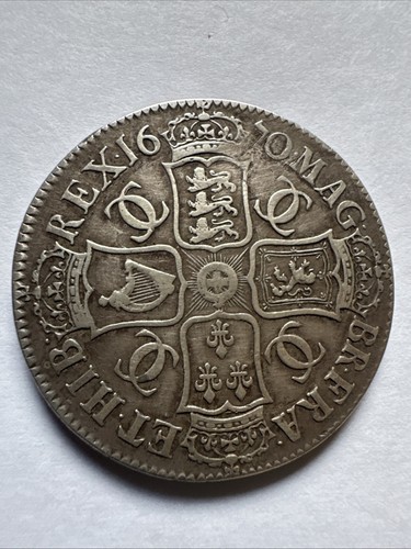 1670 crown charles vf nvf - 1670, ii.