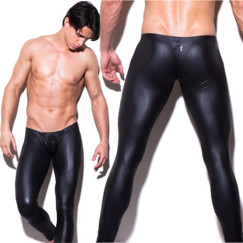Men leather skinny - pu, moto