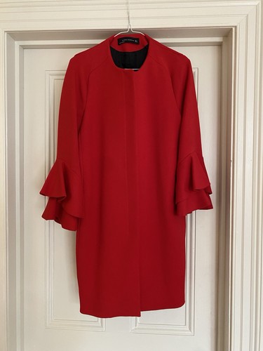 Zara woman red duster - woman,
