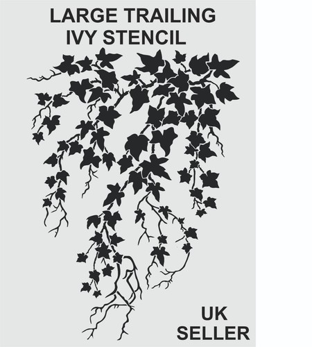Large trailing ivy stencil - ivy,
