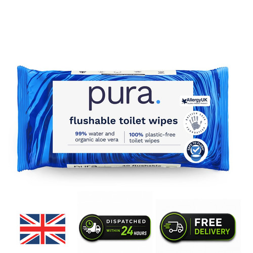 Pura flushable moist toilet - pura,