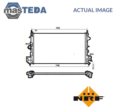 53074 engine cooling radiator - engine,