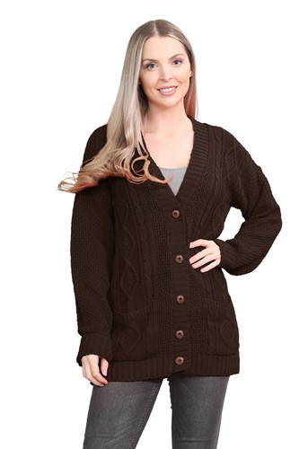 Womens knitted grandad - knitted,