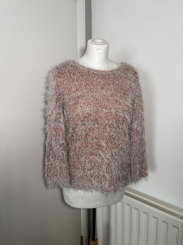 Eyelash knit jumper - eyelash, pink
