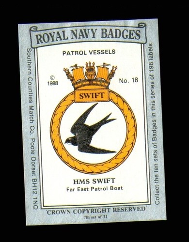 Matchbox label royal navy - label,
