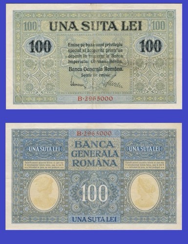 Romania 100 lei note - romania,