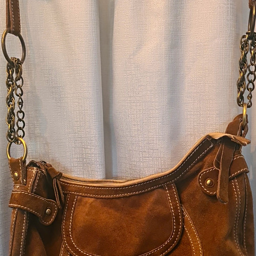 Clarks large brown suede - large,
