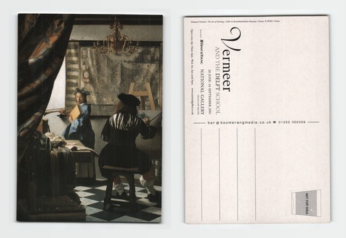 Postcard vermeer the art - -,