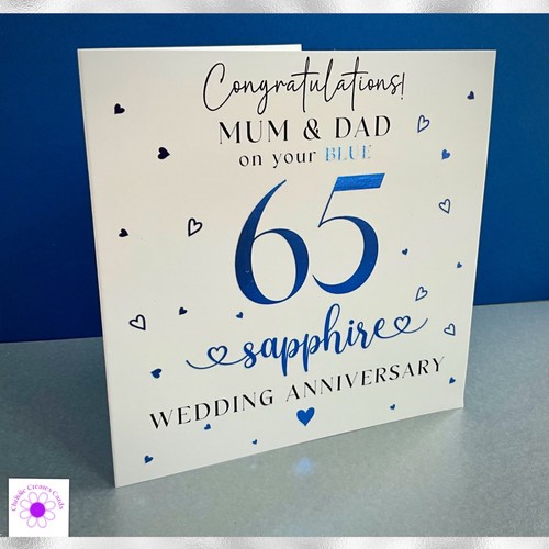 Personalised 65th blue - 65th,